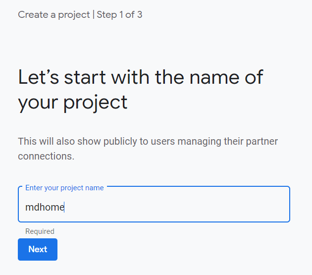 Name your project