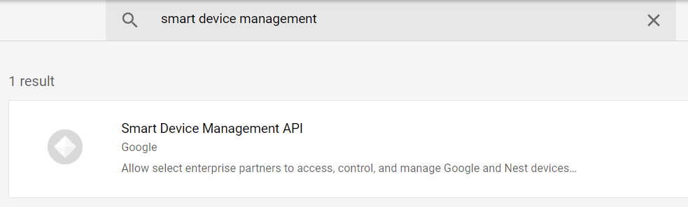 Enable Smart Device Management API